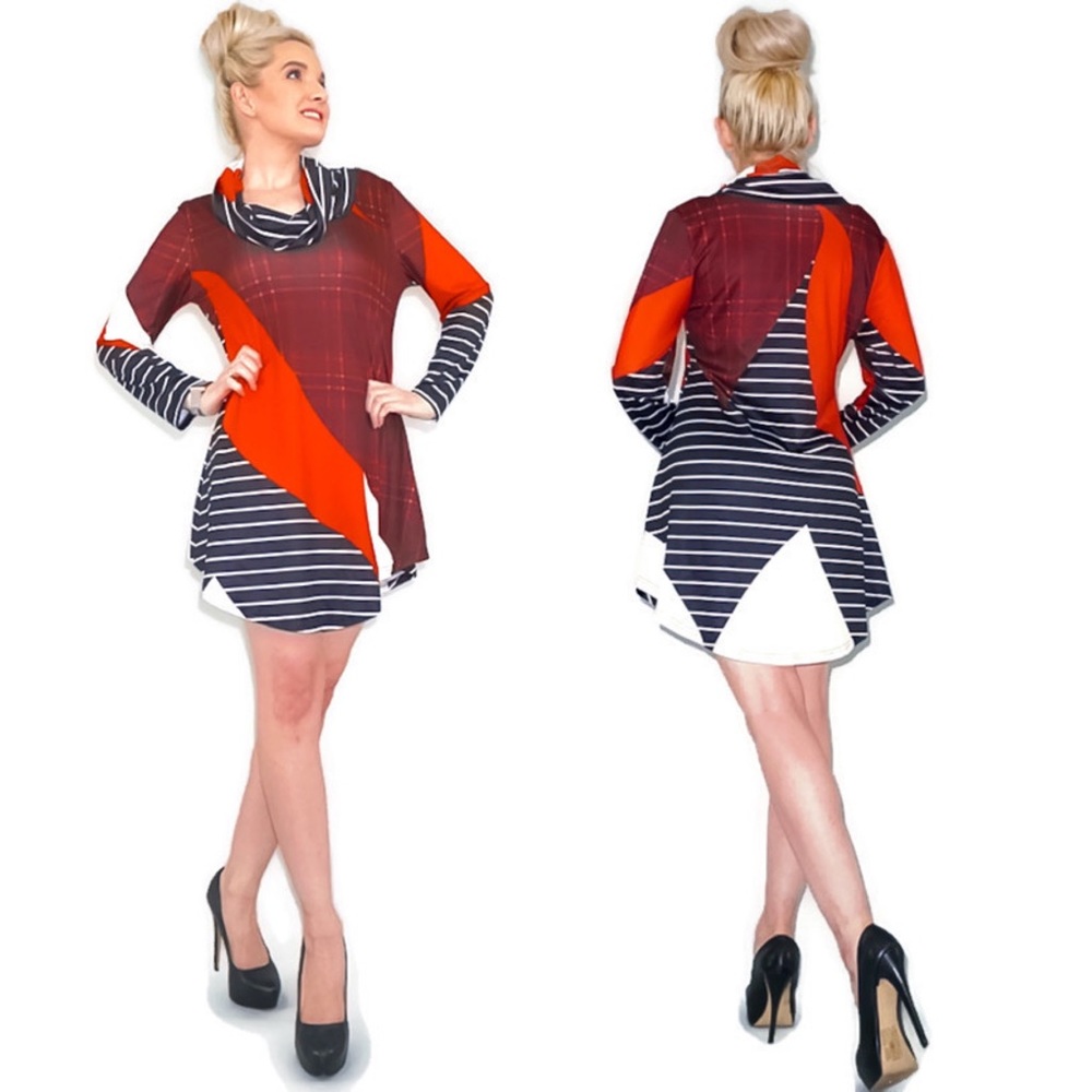 Long Sleeve Mod Dress
